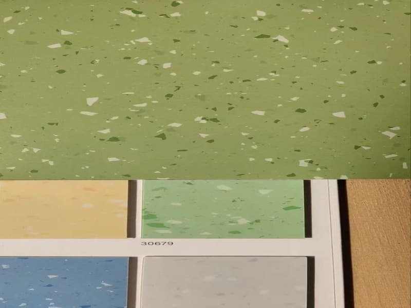 self leveling compound applied to concrete floor
